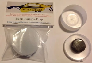 1 Unze Wolfram Kitt von Derby Tricks für Pinewood Derby Autogewichte  - Bild 1 von 2