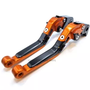 Clutch Brake Lever Set Orange/Black for KTM 990 SuperDuke 2005-2013 - Picture 1 of 3