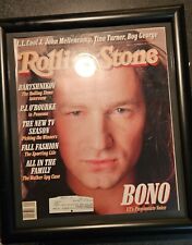 U2 Bono Vintage Rolling Stone Magazine 1st print #510 1987 Framed wall Hanging 