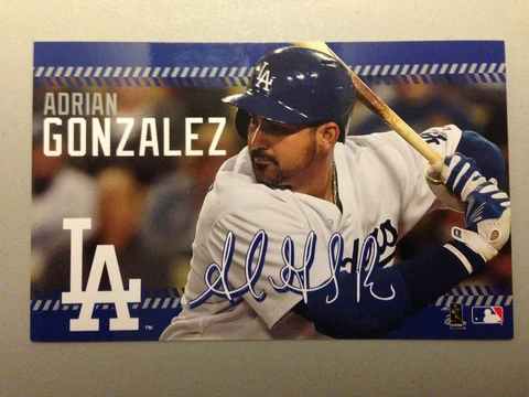 Adrian Gonzalez Los Angeles Dodgers Postcard 2016 Cover