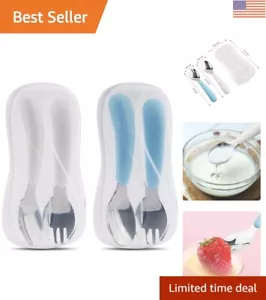 2 Set Toddler Utensils, Toddler Forks and Spoons, Stainless Steel Toddler Sil... - Picture 1 of 8