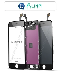 Pantalla Completa con Marco para iPhone 6 Negra Tactil + LCD Negro - Imagen 1 de 5