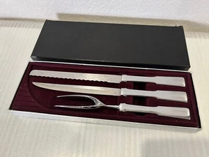 Schnitzerei Halle Schnitzset Silber mit Original Box NOS - Bild 1 von 3
