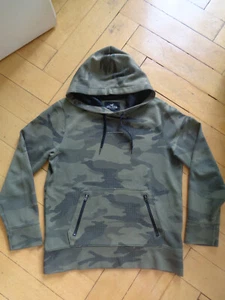 Hollister Kapuzenpullover im Camouflage Muster grün - Grösse S - Bild 1 von 2