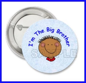 African American Big Brother Pinback Button Pin 2,25" - Bild 1 von 1