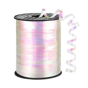 Iridescent White Curling Ribbon 600 Yards 1/5 Inch Balloon String Ribbon Thin... - Picture 1 of 6