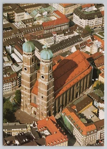 Liebfrauendom München Deutschland Postkarte Luftbild Fraukenkirche - Bild 1 von 2