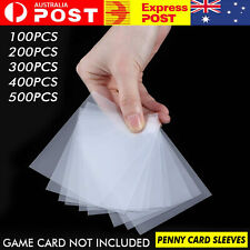Ultra Clear Penny Sleeves Card Protectors Pokemon/NAB/MTG/YuGiOh/AFL 67mm x 94mm