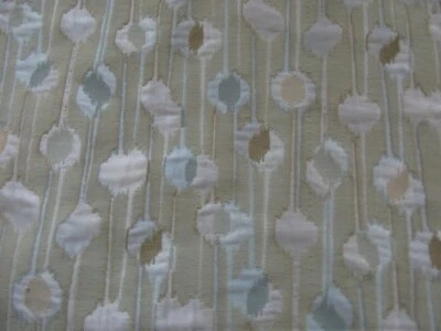 Gold and Silver Contemporary Lattice Upholstery Fabric 2 Pieces 11/6 and 2/3 Yds - Image 1 of 3