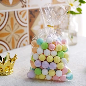100 CLEAR 6x10" Cellophane TREAT BAGS Twist Ties Wedding Party Gifts Decorations - Picture 1 of 8