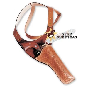 Handmade Leather shoulder holster, cross draw shoulder rig barrel 4 - 8 inch - Picture 1 of 3