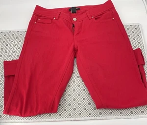 White House Schwarzmarkt rot Skinny Jeans Damen Größe 4 - Bild 1 von 6