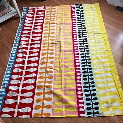 Шторы Ikea Hedda винтажные цветные хлопковые 3 панели редкие - Изображение 1 из 4