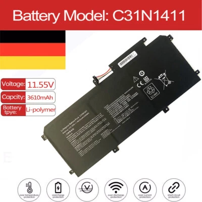 C31N1411 Akku für ASUS Zenbook U305LA FC005T FC147T FC060T U305UA-6200 UX31E - Bild 1 von 4