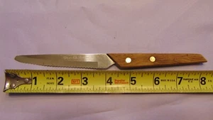 VINTAGE HIGH CARBON STAINLESS JAPAN SERRATED 4" KNIFE VERY NICE!! - Picture 1 of 3