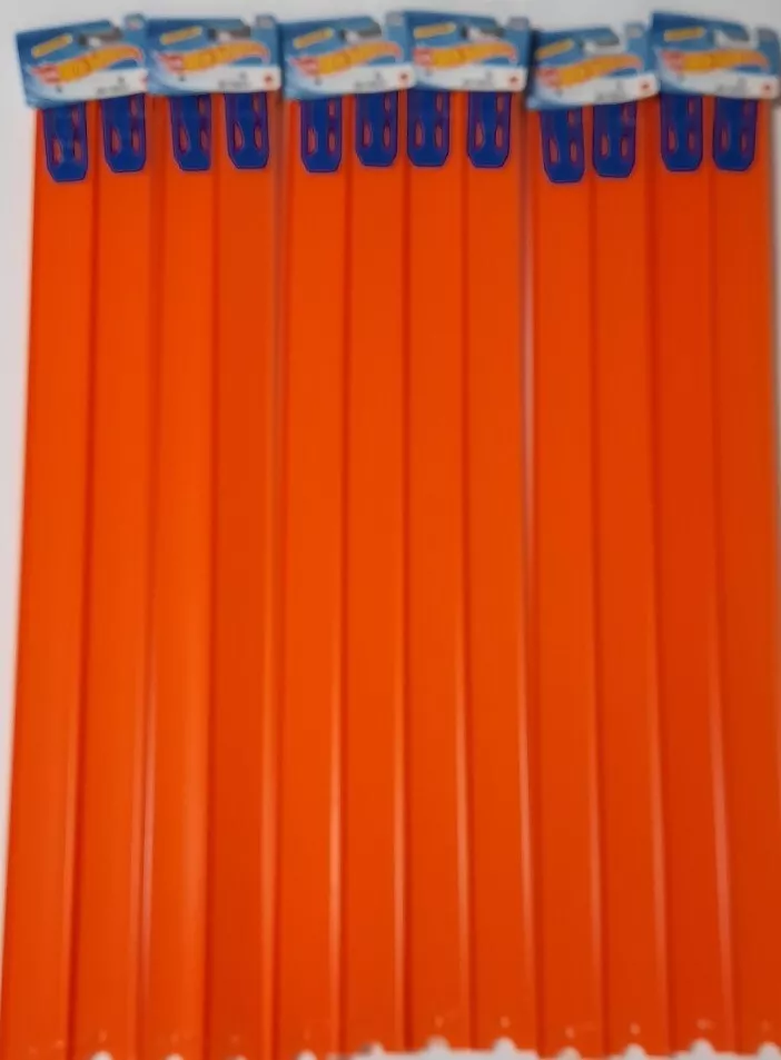 Hot Wheels Lot Set 12 Straight 24" Long Track Pieces, 24 Feet Total w/Connectors - Image 1 of 4