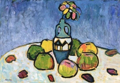 Still Life Gray Gabriele Münter 1910 German Expressionist Print Kandinsky Circle - Image 1 of 2