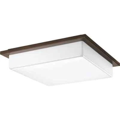 Progress Lighting 18 in. Transit 3-Light Antique Bronze LED Flush Mount - Image 1 of 4