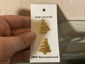 JHB International Buttons Christmas Trees And Stars - Picture 1 of 4