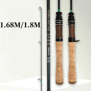 1.68M/1.8M Carbon Fiber Fishing Rods Spinning Casting Fishing Rod Poles Travel - Picture 1 of 45