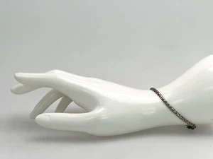 Armband teilweise vergodet Bi Color Modern Silber Massiv Schmuck Frau F12L88 - Bild 1 von 6