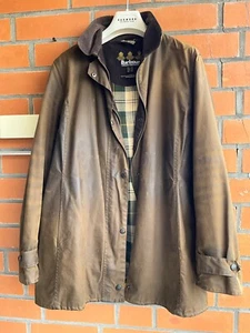 Barbour L1906 SHORT NEWMARKET Wachsjacke Mantel Jacke Mantel Gr.42 - Bild 1 von 15