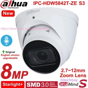 Dahua IPC-HDW5842T-ZE-S3 8MP Starlight+ 4x Zoom WizMind S Camera PoE SMD3.0 Mic - Picture 1 of 9