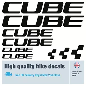 Cube (ohne Mast) Fahrrad Aufkleber mit gratis Fahrradschutz (24er Pack) - 20 Farben - Bild 1 von 4