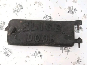 Vintage Cast Iron Slice Door Furnace Door Antique - Picture 1 of 6