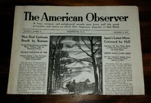 The American Observer Newspaper December 16 1935 - Picture 1 of 3