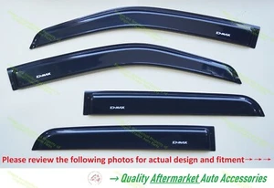 Weather Shields for 07/2020-2025 Isuzu D-MAX DMAX DUAL CAB ONLY RG Tinted Black - Picture 1 of 19