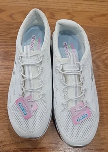 Skechers Woman's Flex Air Cooled Memory Foam Slip On Mule Shoes Size 8 W White - Picture 1 of 10