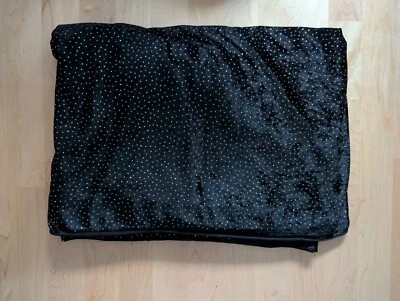 Samt Stoff goldene Punkte Glitzer, 4 Meter - Bild 1 von 2