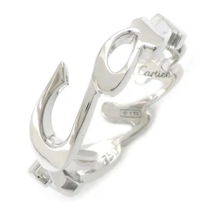 Cartier Ring Signature Logo 750(18K) White Gold #55 US7 - Picture 1 of 9
