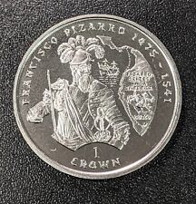 2000 Isle of Man Francisco Pizarro Crown Coin in Capsule UNC Explorer