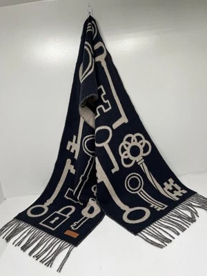 Hermes 100% Cashmere Casaque  Muffler Porte-Clefs Scarf Unisex Gifts - Image 1 of 4