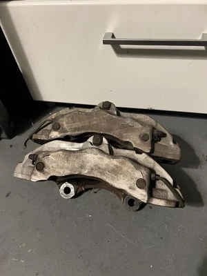 2004-10 Porsche Cayenne Audi Q7 VW Touareg Brembo 17Z Brake Calipers Front - Image 1 of 4