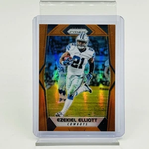 Panini Prizm #12 2017 Ezekiel Elliott naranja numerado 051/275 Dallas Cowboys - Imagen 1 de 3