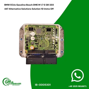 BMW ECUs Gasoline Bosch DME M 1.7 0 261 203 447 10 Immo Off - Picture 1 of 1