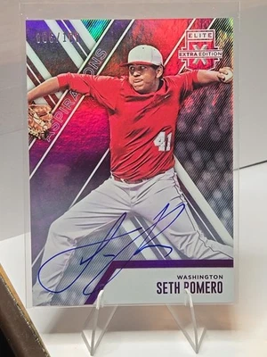2017 Elite Seth Romero #25 Rookie Aspirations  Auto  06/100- Waahington  - Image 1 of 2