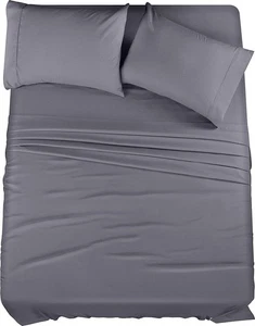 King Laken Set - 4 Stück Bettwäsche für King Size Bett, weich und atmungsaktiv Mi... - Bild 1 von 6