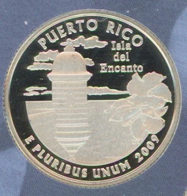 2009-S Gem Clad Proof ATB Puerto Rico Washington Quarter - Image 1 of 1