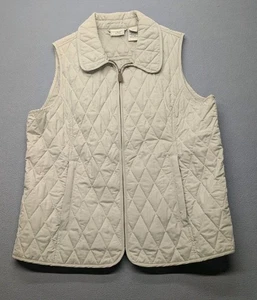 Eddie Bauer Vest Womens Large Full Zip Quilted Jacket Lightweight - Picture 1 of 7