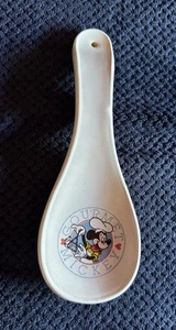 Vintage Gourmet Keramik Mickey Löffelablage 90er Disney Schatz Handarbeit RAR - Bild 1 von 4