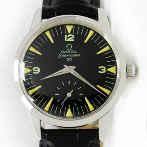 Vintage Omega Seamaster 30 Winding Sub Second 35mm Men Steel Watch Ref 14389-1 - Picture 1 of 12