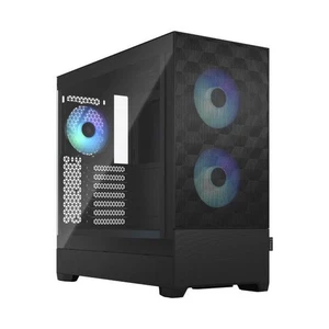 Fractal Design Pop Air Rgb Tempered Glass Mid Tower Black Clear Tint Atx Pc Case - Picture 1 of 3