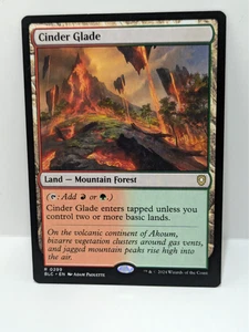 Cinder Glade - Bloomburrow - Rare - Regular - Land - BLC 299 - - Picture 1 of 2