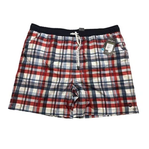 Eddie Bauer Swim Men's Atlantic Plaid Volley Swim Trunks Size XXL New  - Picture 1 of 8