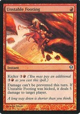 MTG - Zendikar - Unstable Footing - Foil - NM