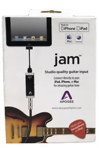 APOGEE JAM – Guitar / Bass recording interface for iPad . iPhone , Macbook , Mac - Picture 1 of 2